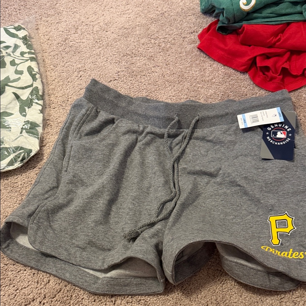Genuine Merchandise Gray Pittsburgh Pirates Women’s Athletic Shorts